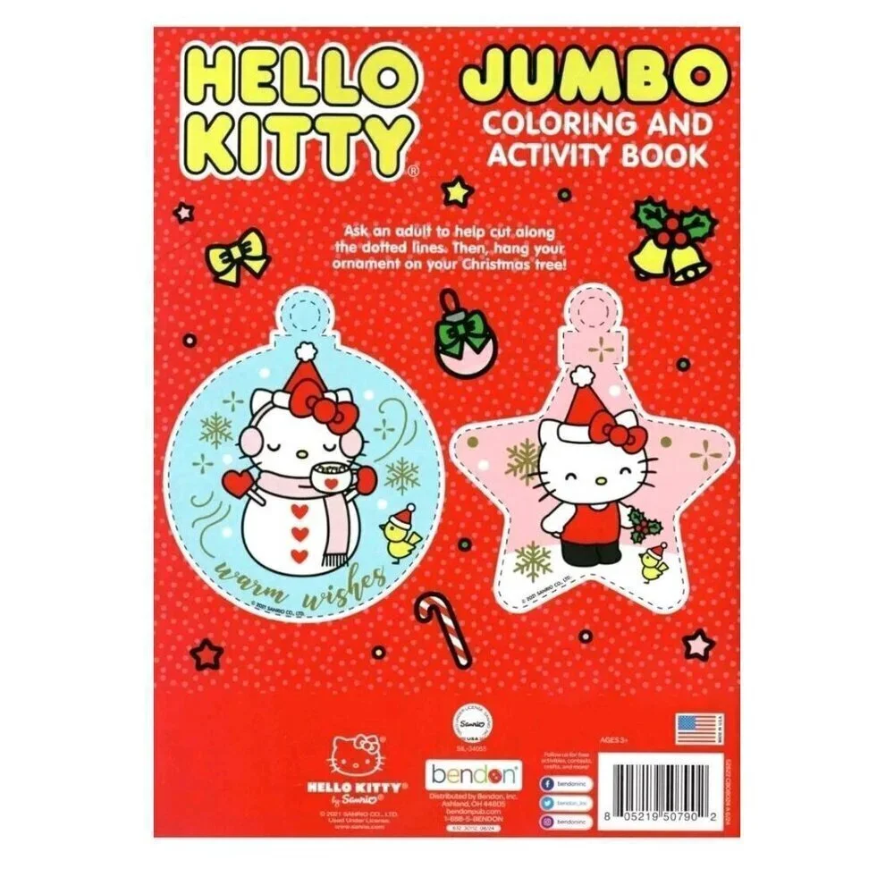 Hello Kitty Christmas Coloring & Activity Book Tear/Share Pages